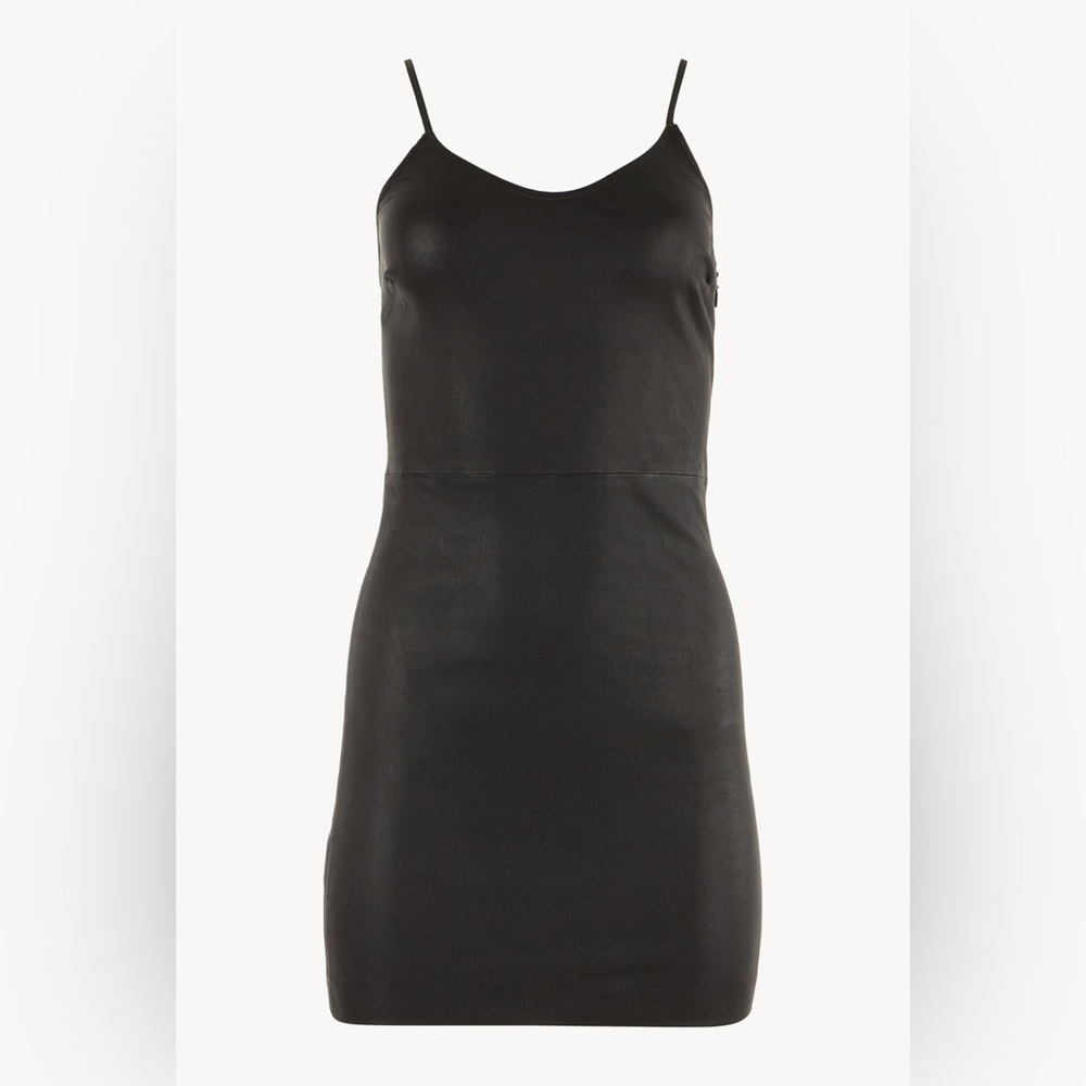 SPRWMN Leather Body Con Mini Dress